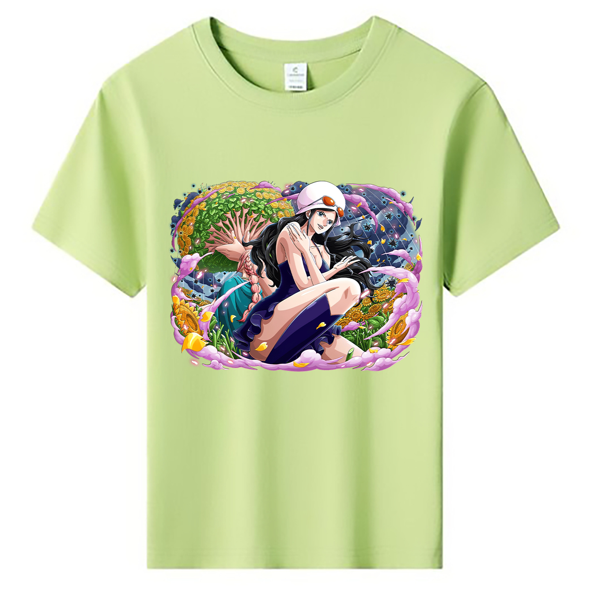 ワンピース ニコ・ロビン ONE PIECE Nico Robin 綿100％キッズTシャツ（フロントプリント）